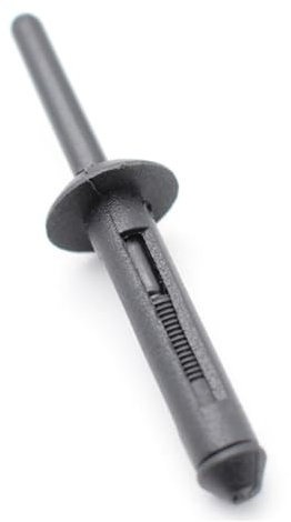 Auto-Halteklammern, 100 Stück, Auto-Kunststoff-Stoßstangenbefestigung, Nylon-Blindniete, Verkleidungs-Montageclip-Halterung, 1/4-Zoll-Loch