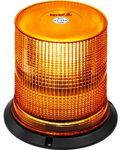 Buyers Products SL667A 6.1 Inch LED Amber Beacon Light, Permanent Mount