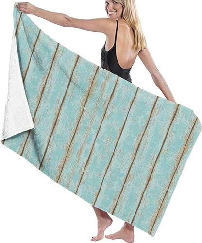 okoikfc 3D Strandtuch 70x150 cm Blau Badetuch Groß Blau Microfaser Handtücher Weich Schnell Trocknen Strandhandtuch Herren Frauen Badetücher, Strandtücher Strandlaken Handtuch A877