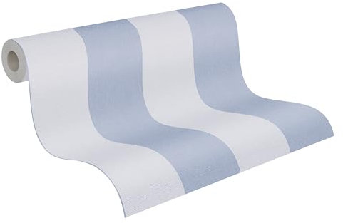 A.S. Création Carta da parati in tessuto non tessuto con strisce di colore viola e rosa, di alta qualità, 397904 – 10,05 m x 0,53 m, per soggiorno, made in Germany