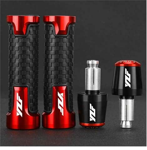 WESTCH Motorrad Griff Für Yamaha YZF R1 YZF R6 YZFR6 YZF R125 YZFR15 R25 YZF R3 YZF R25 Motorrad Lenker Griffe Griff Grip Enden Stecker Slider Kappen Motorrad-Lenkergriffe(11)