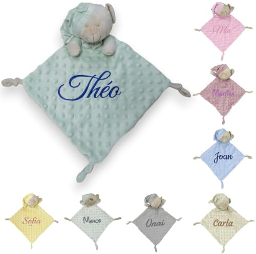 Variouss Dou Dou Personalizado para Bebé, Muñeco Dou Dou Atrapasueños, Regalo bebé con Nombre Bordado