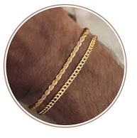 YADOCA Mens Bracelets Stackable Bracelet for Men Cuff Snake Rope Cuban Link Chain Bracelet Set 19/21cm Mens Jewelry Gifts for Dad Boyfriend Husband Son