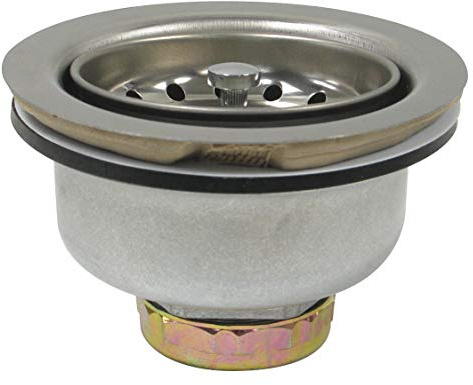 Strainer: 4 1/2 in Overall Dia, 3 3/4 Ht, 1 Pipe Chrome, 59-3130, 415F49