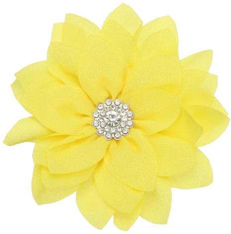 YELARXI Flower Brooch Pin, Hair Flower Clips, Floral Brooch Fabric Handmade Hairpin - Fitting for (Women - Clothes)