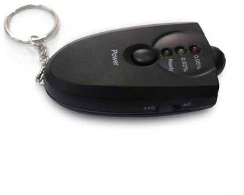 Alkoholtester Schlüsselanhänger-Einheit mit batteriebetriebenem LED-System für zuverlässige Feldkonzentrationsbewertung