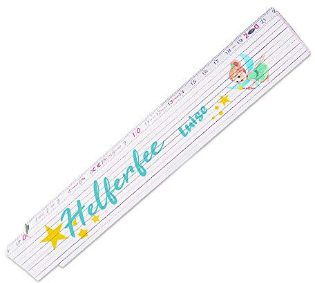 Zollstock mit Namen Luise und Motiv - Helferfee Luise - für Frauen | Metermaß | Glieder-Maßstab mit Namen bedruckt | Viele Namen zur Auswahl