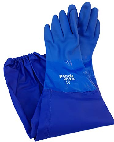 Pond H2o Long Full Arm Water Garden Re-usable Disposable Yard & Pond Gloves, Keeps Arm and Hand Dry, 28 Inch Long, Latex free gloves