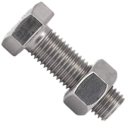 OPIOL QUALITY® Sechskantschrauben M4x20 mit Sechskantmuttern M4 (10 Stück) aus Edelstahl A2 V2A Set DIN 933 / DIN 934 Muttern Maschinenschrauben Edelstahlschraubenset Gewindeschrauben