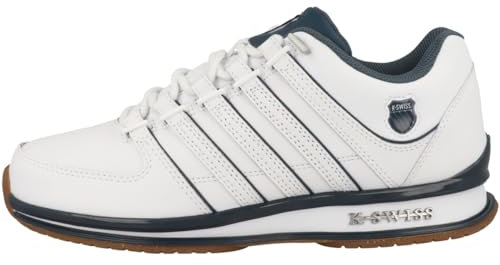 K-Swiss – Rinzler – Herrenschuhe – Originaler Tennis-Stil Rundum-Komfort – Eva-Zwischensohle, Leder-Obermaterial, Schnürverschluss – Farbe – GRÖSSE