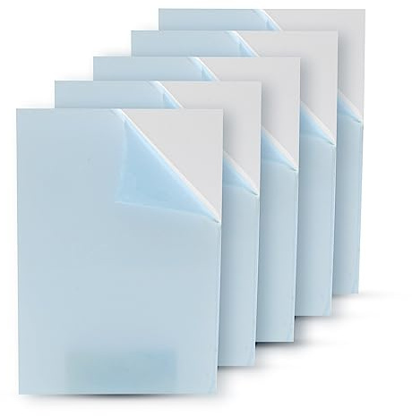 DOJA Barcelona | Transparente Acryl-Glas Platte | 105 x 148 mm | 3mm | Pack 5 | A6 | Methacrylat-Glasscheibe | Sichere und widerstandsfähige Acrylglas Platte | Acrylplatte Für Design & Dekoration