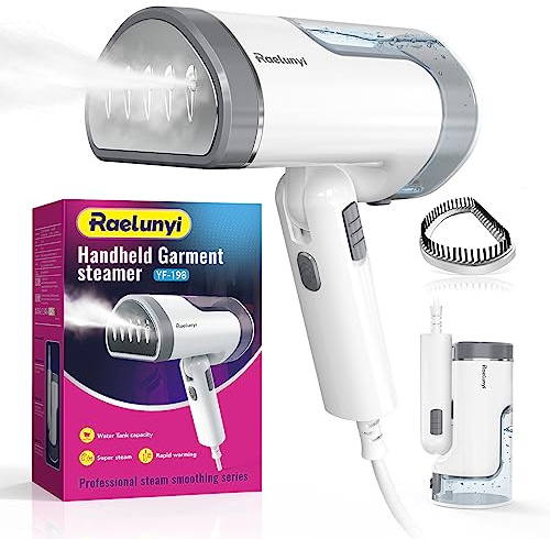 Raelunyi Ferro da Stiro Verticale, Potente Stiratrice Verticale, Design Pieghevole e Portatile, Riscaldamento Rapido, Adatto per Casa e Viaggio, Ideale per Vari Tessuti (YF-198)