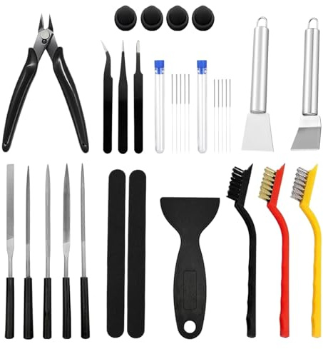 3D Printer Tool Kit Essential 3D Printer Tools Accessories for Removing, Smoothing, Finishing, Deburring, Craving, for Bambu Lab, Ender3