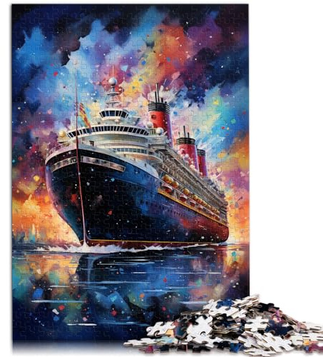Puzzle Die farbenfrohe Psychedelia von Titanic Puzzle für Erwachsene 1000-teiliges Holzpuzzle zur Heimdekoration 1000 Teile (50 x 75 cm)