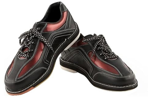 Blissbuilt Hommes Chaussures De Bowling,Chaussures de Bowling pour Femme,Chaussures D'entraînement De Bowling,léger en Cuir véritable Respirant,avec Semelle Interchangeable,pour droitiers et gauchers