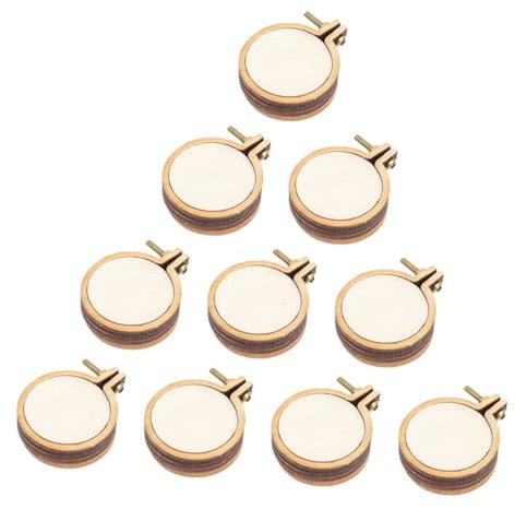 BELLIFFY 10sätze Mini-stickrahmen Kleine Kreuzstichrahmen Diy-mini-stickringe Stickkreise Zum Basteln Dekorative Handarbeitsrahmen Mini-ring Für Stickerei Stickrahmen Für Diy-projekte Baste