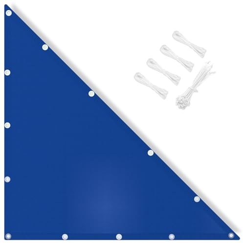 IOAOI Sun Shade Sail Waterproof, 2x3x3.61M Right Triangle Awning Canopy, 95% UV Block with Free Rope, Sunscreen Awning Canopy for Outdoor, Garden, Patio, Yard, Lawn, Pergola, Carport-Royal Blue