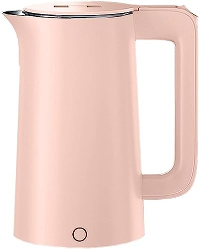 Bollitore elettrico intelligente a ebollizione rapida, silenzioso, scaldabagno ultra silenzioso per tè, caffè, latte artificiale, spegnimento automatico, capacità 1,7 l, acciaio inossidabile rosa (ros