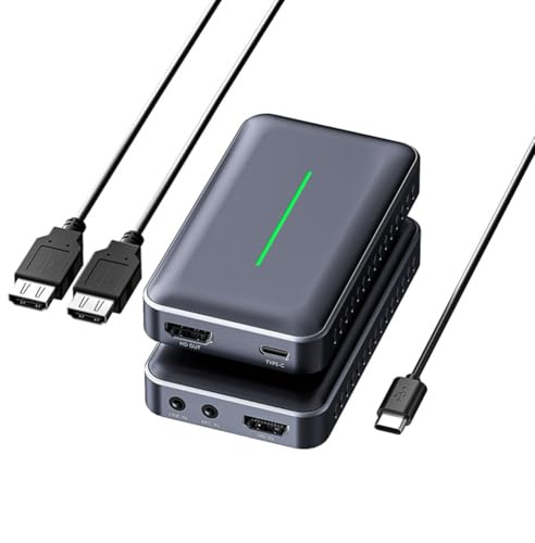 Osmond Scheda di Acquisizione Video 4K Compatibile, Scheda di Acquisizione Audio/Video per Fotocamera Esterna per Streaming e Registrazione in 4K/60 Fps