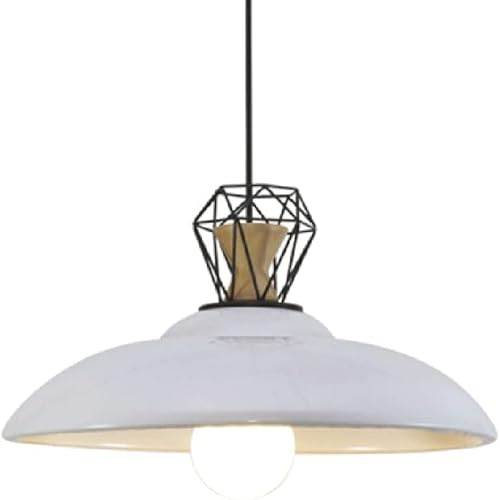 Lámpara Colgante Retro de Granja, iluminación Colgante Industrial de Estilo V, Luces de suspensión de Metal Bohemias, lámparas de Aluminio Huecas con,luminaria LED