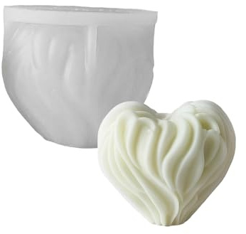 Stampo a forma di cuore in gesso Stampo in silicone flessibile per decorazioni domestiche pratiche aromaterapie forniture di gioielli regali di compleanno creativi