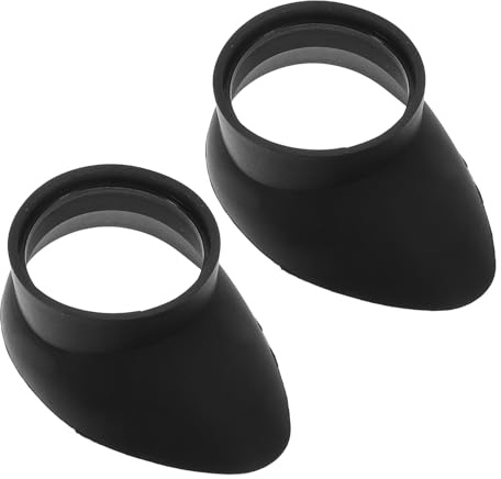 Mikroskop Okularschutzkappen aus Gummi, 2 Stück, Schwarz | Optische Geräte und Mikroskope, Vielseitige Passform, Schutzbarriere, Tragbares Design, Komfortable Beobachtung