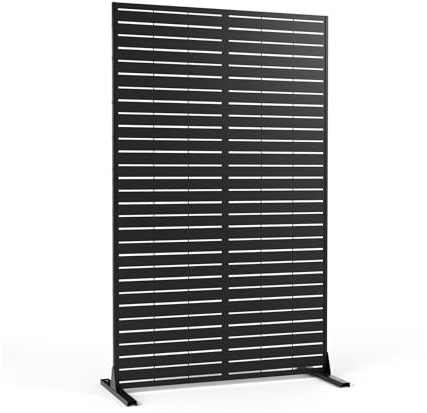 Ornate Metal Wall Screen - Indoor Outdoor Privacy Divider Fence Panels for Bedroom Living Room Bathroom Office Dorm - 120x180cm (Color 1)