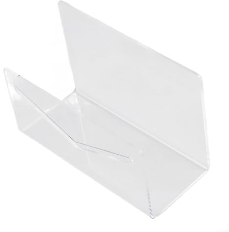 Acryl-Briefhalter für Schreibtisch, Umschläge, Organizer, Briefständer für Büro und Arbeitsbereich, Papiermanagement-Lösung (schwarz)