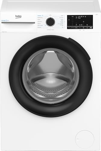 Beko BMW89DB Lavatrice Carica Frontale 8 kg, Libera Installazione, Classe A-30%, 1400 Giri/min, Funzione Vapore, Hygiene+, EnergySpin, Cassetto Detersivo AutoClean, 84,5 x 60 x 54,6 cm