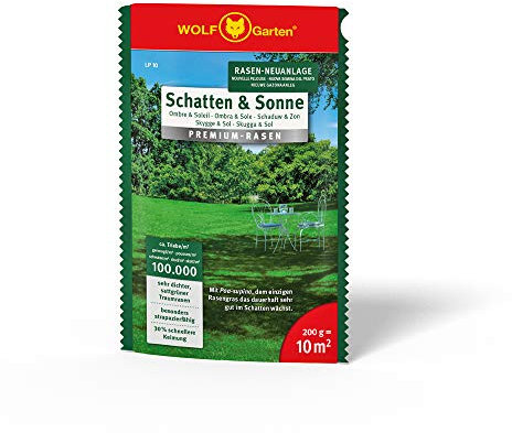 WOLF Garten WOLF-Garten - Premium-Rasen »Schatten & Sonne« LP 10; 3820010, rot/gelb