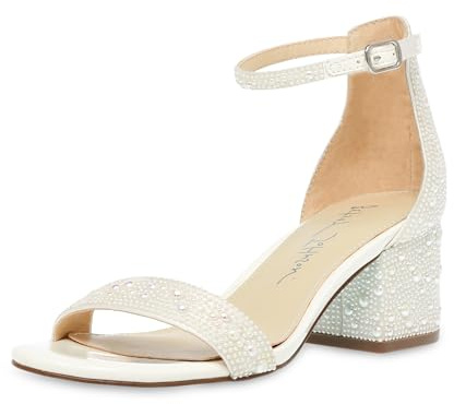 Betsey Johnson Damen Mari Sandale mit Absatz, Weiss/opulenter Garten, 37 EU