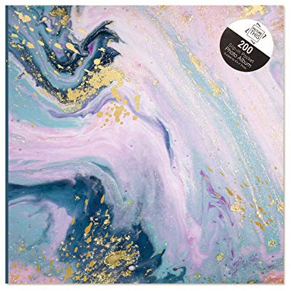 Tallon Abstract Marble Swirl 6x4 Photo Album Memo Slip in Holds 200 Photos