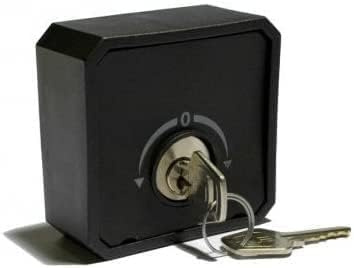 Selettore a chiave UNIVERSALE da esterno oppure da INCASSO per automatismo saracinesca garage o cancello esterno SERRANDA FILO MURO O ESTERNO