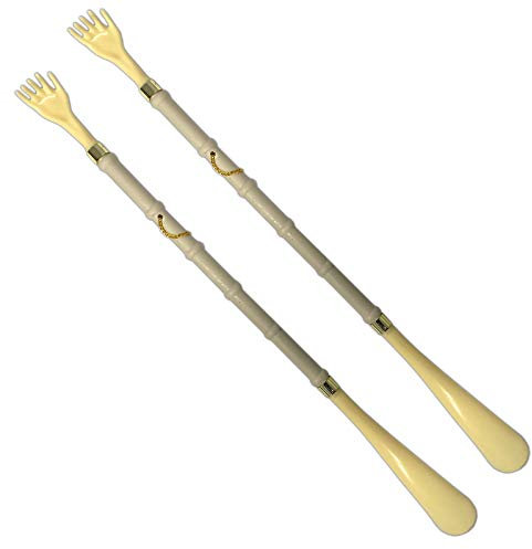 HAC24 Juego de 2 rascadores 2 en 1 de 50 cm para zapatos, para la espalda, arañazos, calzado, ayuda para atraer zapatos, ayuda para atraer a los arañazos, incluye lazo para colgar, beige,
