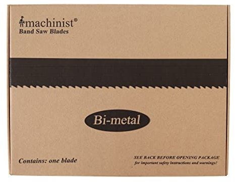 Imachinist S4478121425 Portable Bi-Metal Bandsaw Blades 44-7/8 Long, 1/2 Wide, 0.025 Thick, 14 TPI, 25-Pack (14TPI, 25)