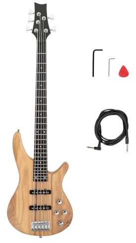 Ktaxon 5 String Electric Bass Guitar | Full Size 5 String Bass Guitar Kit