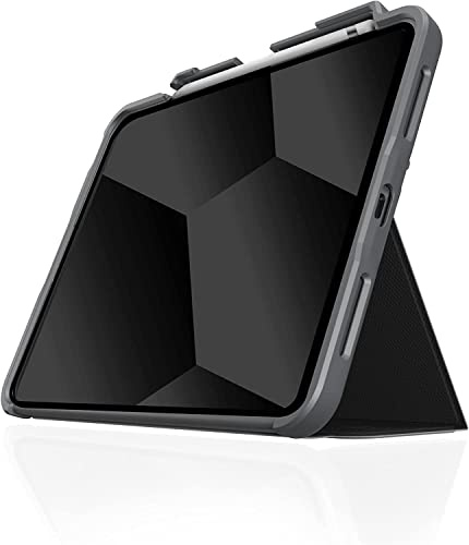 STM Dux Plus Case f r Apple iPad 10.9 10. Generation (2022) Rot | Schutzh lle mit MIL-STD 810G Milit rstandard, integriertem Apple Pencil Fach, Wake/Sleep-Funktion & Magnetverschluss-Stand