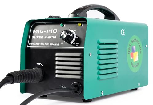 HST Schweißgerät MIG MAG 140 IGTB für Fülldraht schweißen ohne Gas 140 Amp inkl. Schlauchpaket, Fülldraht und Zubehör
