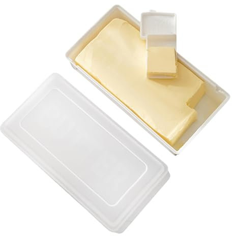 Burriera con coperchio, a prova di perdite, con pialla, contenitore per e formaggio, scatola multifunzione per hotel, ristorante, panetteria, sul piano di lavoro