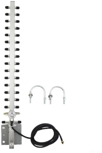 ZAMETTER Antenna Wifi Esterno Antenna Tv Esterno Rp-Sma 2.4ghz 25dbi Direzionale All'Aperto Senza Fili Per Yagi Wifi Per Router, Segnale Di Potenziamento Con L'Antenna Direzionale 25dbi