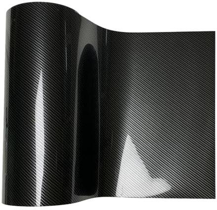 Autofolie 3D 4D 5D 6D 9D Kohlefaser-Vinylfolie fürs Auto, selbstklebender Schutzaufkleber for die Motorhaube, Motorradkarosserie, DIY-Aufkleber, Zubehör Auto Folie(9D Carbon Black,30cmx150cm)
