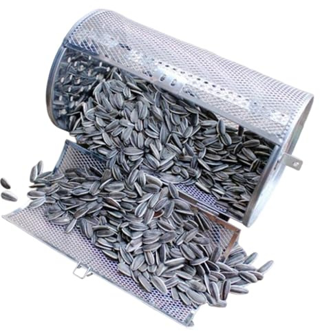 Cesta giratoria, cesta de tambor giratoria de 360 ​​grados en acero inoxidable | Rotativo en el horno para nueces con maní, granos de café, barbacoa