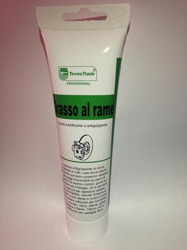 Grasso Antigrippante al Rame per Freni, Pasta di Montaggio, TecnoTrade tubetto da 150ml