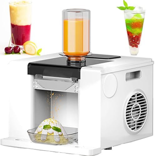 macchina tritaghiaccio elettrica, Macchina per ghiaccio a fiocchi neve, macchina per coni neve commerciale, macchina per ghiaccio tritato 60 kg/giorno, macchina per dessert con granita,White