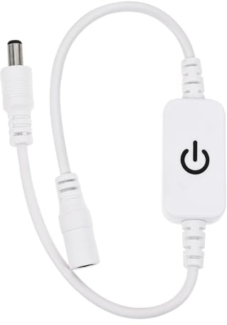 FIXOSHEE Interruptor Regulador Táctil para Luz LED Duradero y Fácil Uso Controlador para Tiras y Lámparas Energía Compatible con Luces de Pared y Enchufes