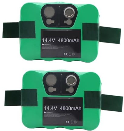 Batteria Ricaricabile Ni-MH Da 14,4 V, 3500 MAh, 4800 MAh, For Aspirapolvere E Robot Spazzatrice, Compatibile Con Cleanna, KV8 XR210 XR510 XR210A XR210B XR510B XR510D(2PCS4800)