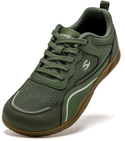 HOBIBEAR Women Barefoot Shoes, Wide Toe Box, Lightweight Men Trainers Green
