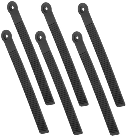 Gatuida Correas de Fijación para Snowboard 6 Unidades Hebilla de Trinquete Ajustable, Correa de Tobillo Resistente para Esquí de Montaña, Accesorio de Repuesto Duradero para Fijaciones