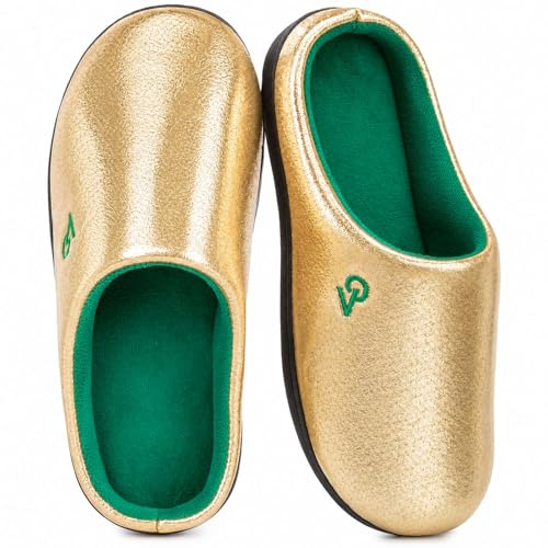 VeraCosy Men's Two-Tone Memory Foam Slippers | Slip-on,Wide Fit, Mule, House, Indoor, Birthday Gifts, Machine Washable, Open Back