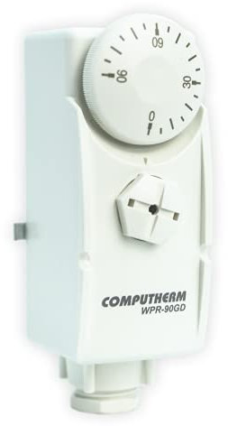COMPUTHERM Anlegethermostat WPR-90GD, Thermostat für Heizungsanlagen und Kühlungssysteme, Thermostatregler mit Drehknopf, smarte Überwachung von Heizkreisen & Schutz vor Überhitzung